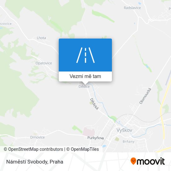 Náměstí Svobody mapa