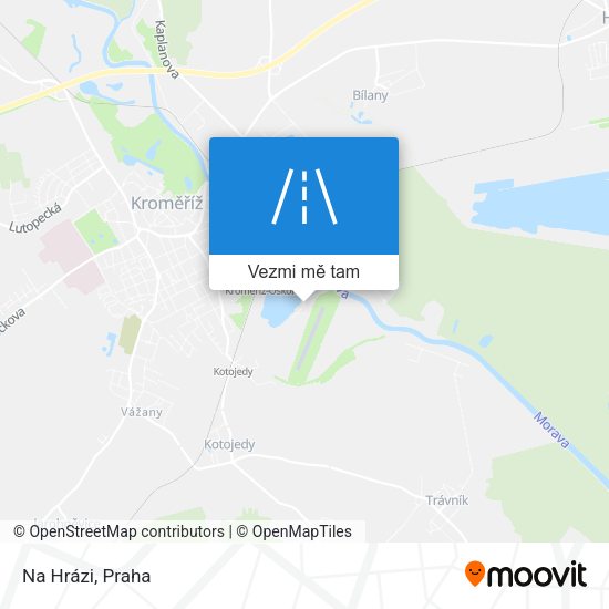 Na Hrázi mapa