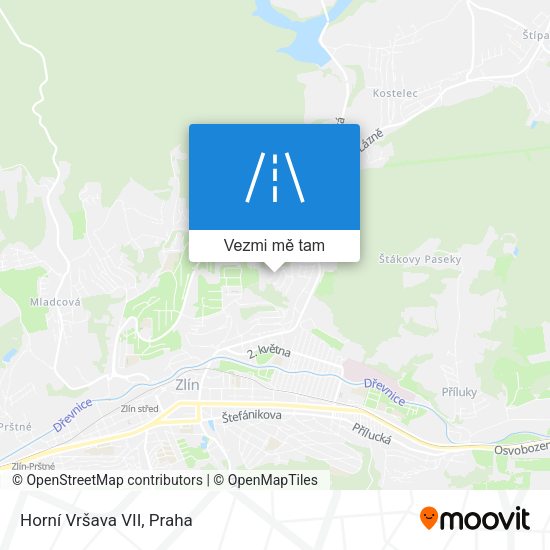 Horní Vršava VII mapa