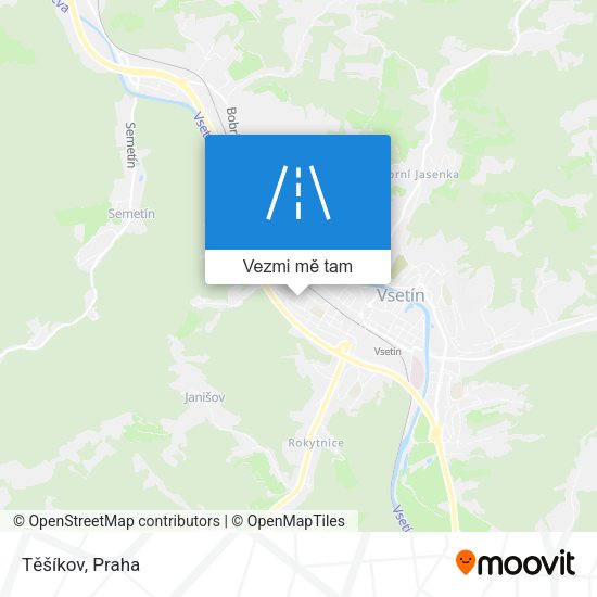 Těšíkov mapa