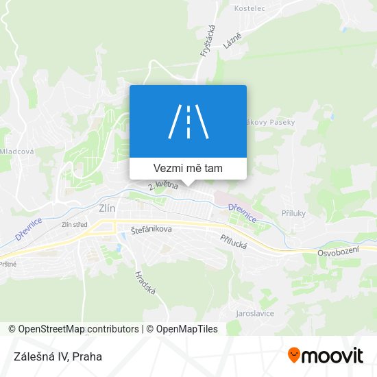 Zálešná IV mapa