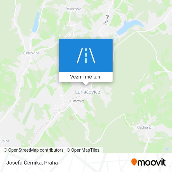 Josefa Černíka mapa
