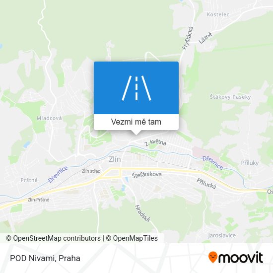 POD Nivami mapa