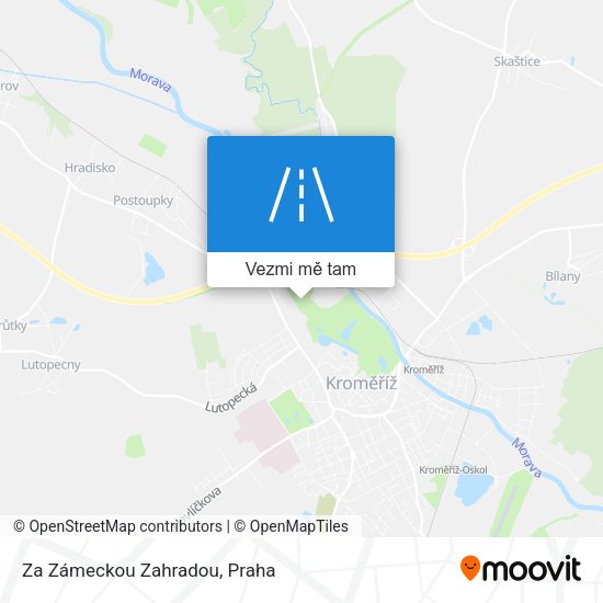 Za Zámeckou Zahradou mapa