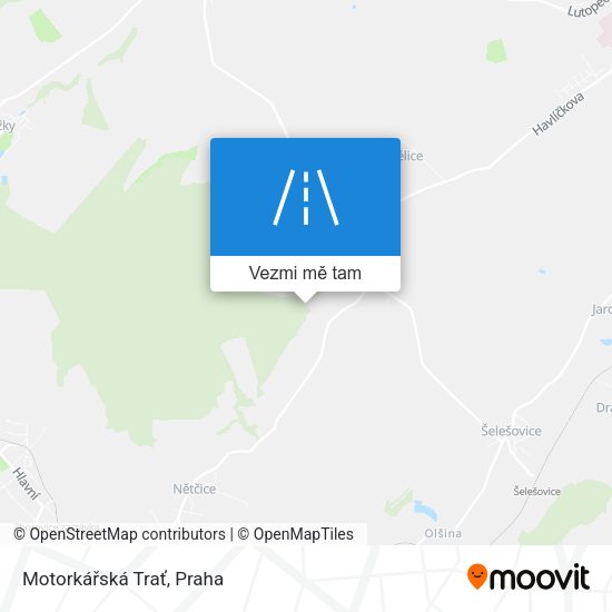 Motorkářská Trať mapa