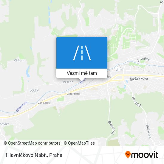 Hlavničkovo Nábř. mapa