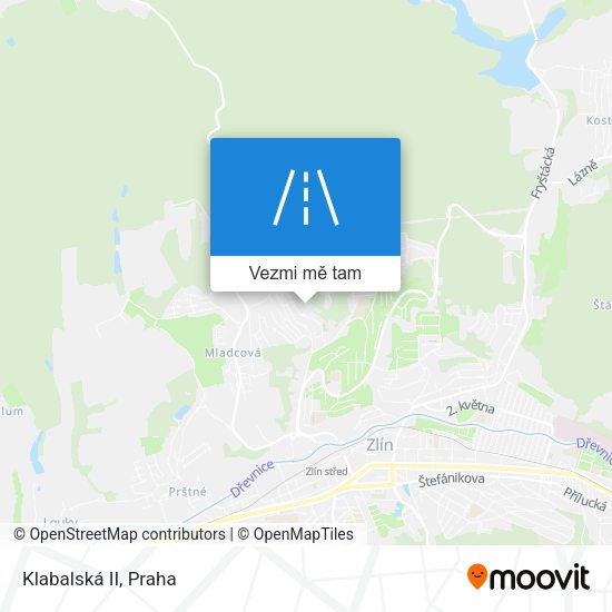 Klabalská II mapa