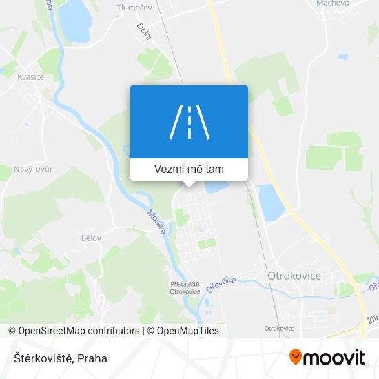 Štěrkoviště mapa