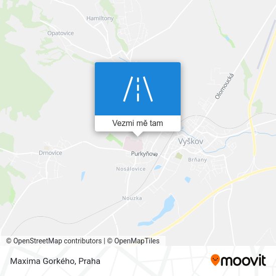 Maxima Gorkého mapa