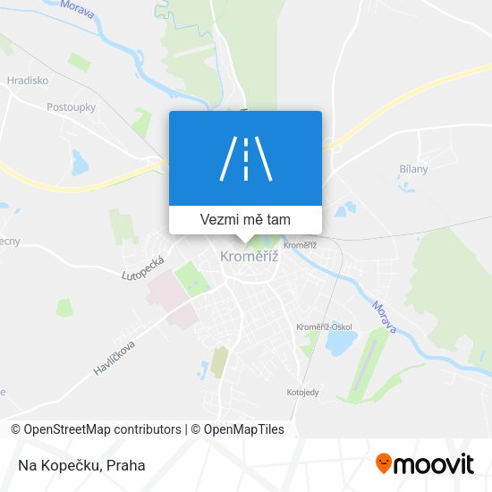 Na Kopečku mapa
