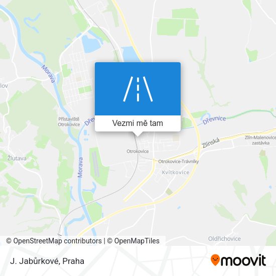 J. Jabůrkové mapa