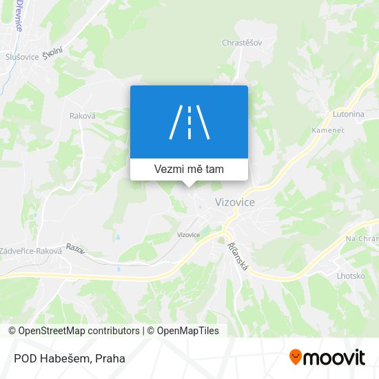 POD Habešem mapa