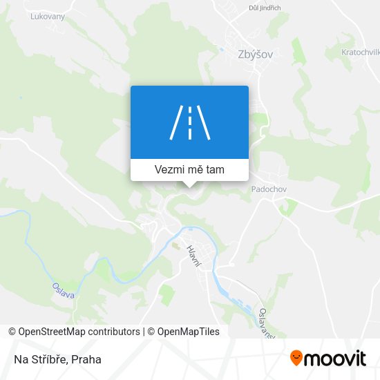 Na Stříbře mapa