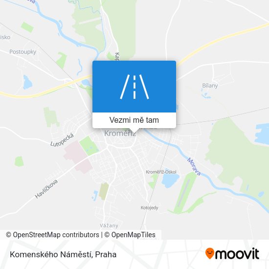 Komenského Náměstí mapa