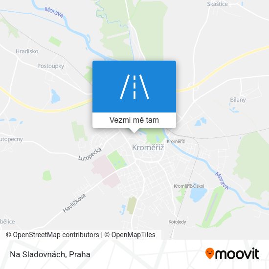 Na Sladovnách mapa