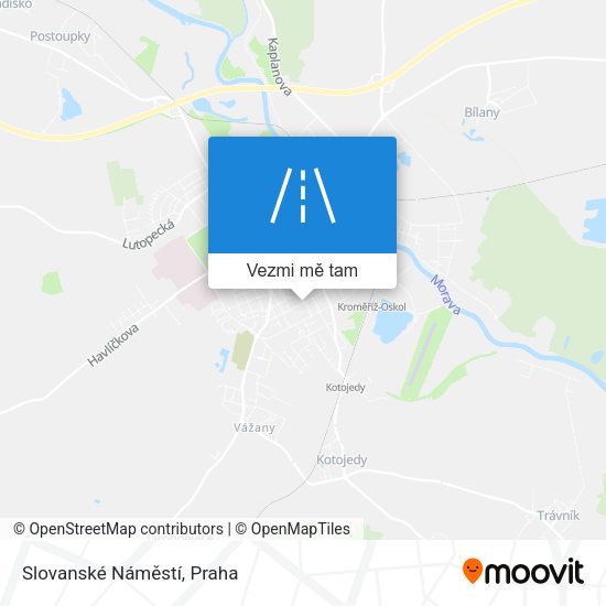 Slovanské Náměstí mapa
