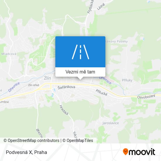 Podvesná X mapa