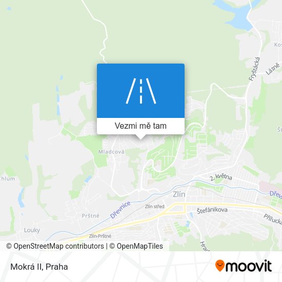 Mokrá II mapa