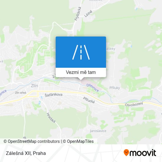 Zálešná XII mapa