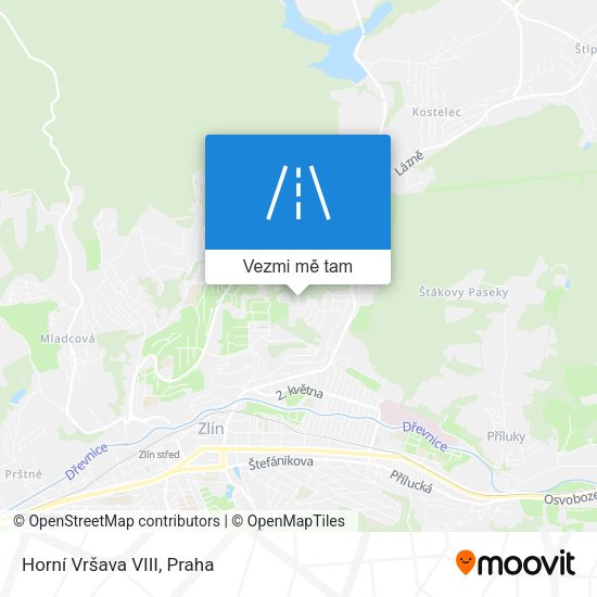 Horní Vršava VIII mapa