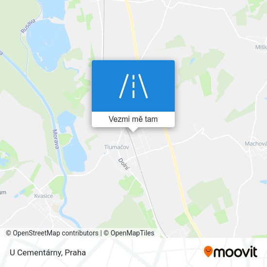 U Cementárny mapa