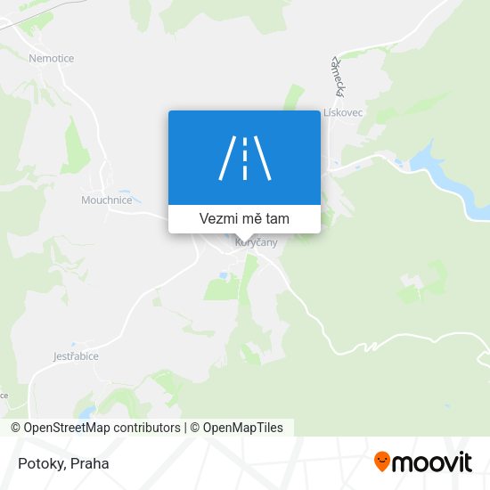 Potoky mapa