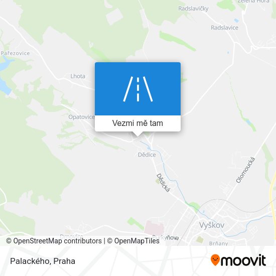 Palackého mapa