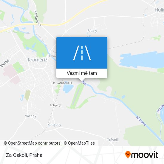 Za Oskolí mapa