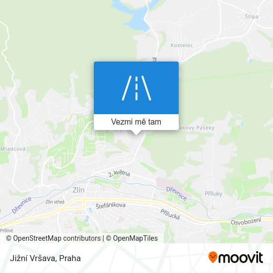 Jižní Vršava mapa