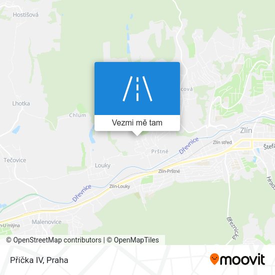 Příčka IV mapa