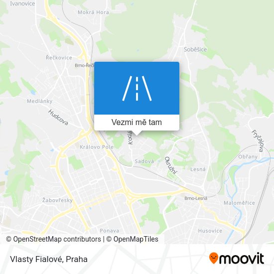 Vlasty Fialové mapa