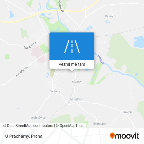 U Prachárny mapa