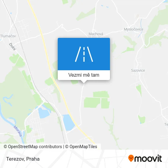 Terezov mapa
