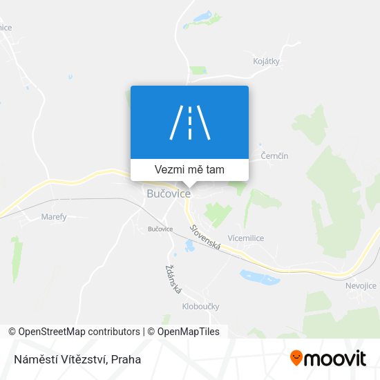 Náměstí Vítězství mapa
