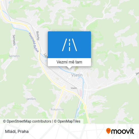 Mládí mapa