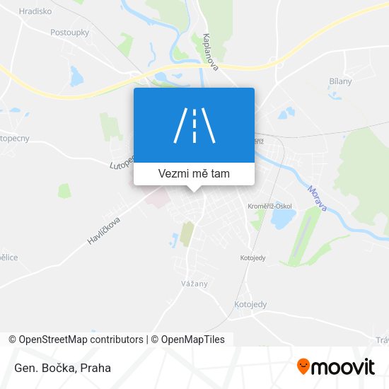 Gen. Bočka mapa
