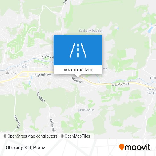 Obeciny XIII mapa