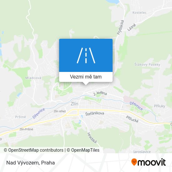 Nad Vývozem mapa