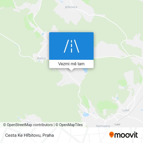 Cesta Ke Hřbitovu mapa