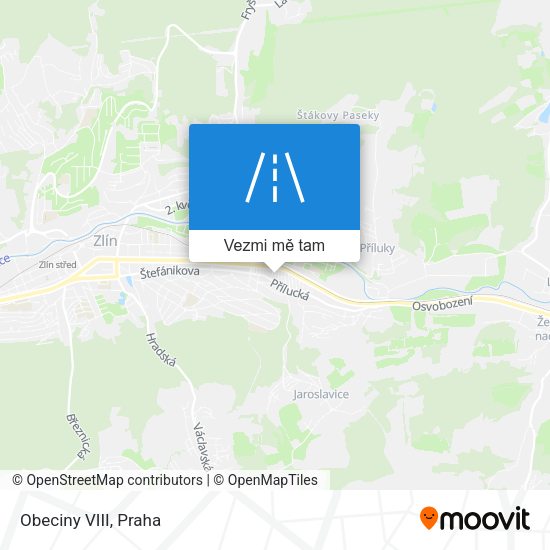 Obeciny VIII mapa