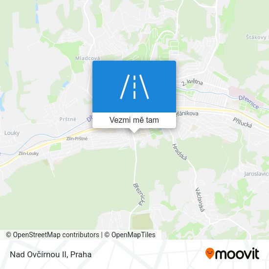 Nad Ovčírnou II mapa