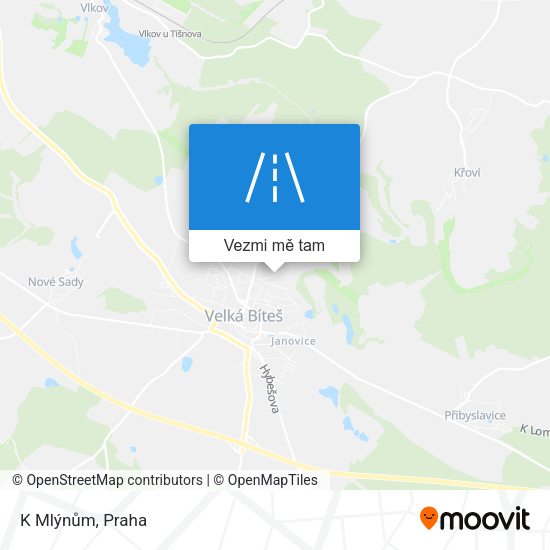 K Mlýnům mapa