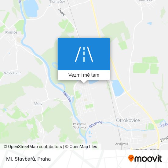 Ml. Stavbařů mapa