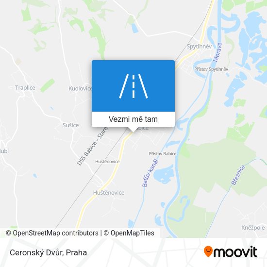 Ceronský Dvůr mapa