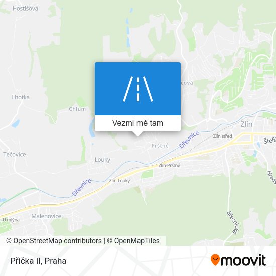 Příčka II mapa