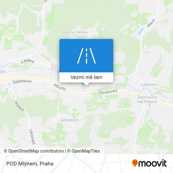 POD Mlýnem mapa