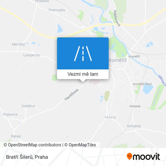 Bratří Šilerů mapa