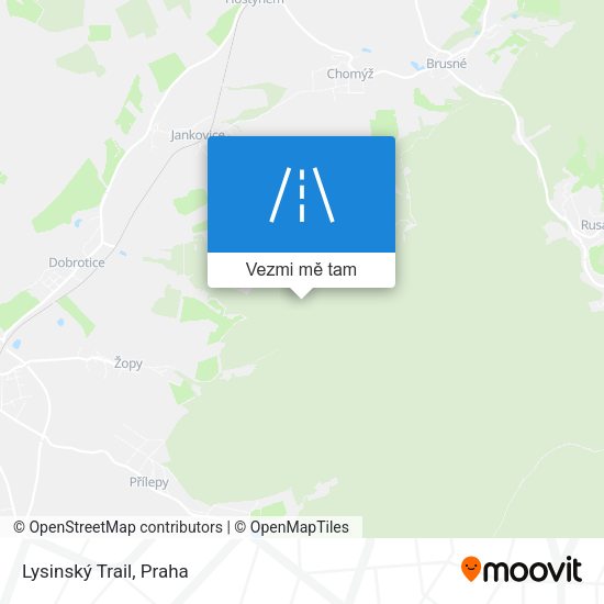 Lysinský Trail mapa