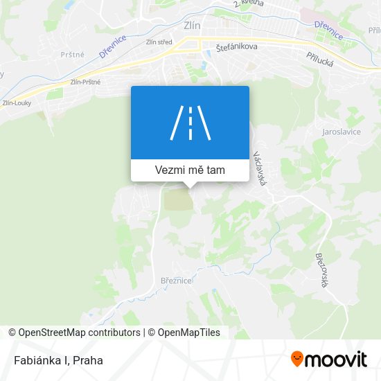 Fabiánka I mapa
