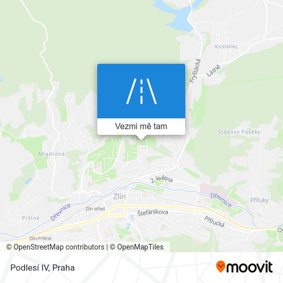 Podlesí IV mapa